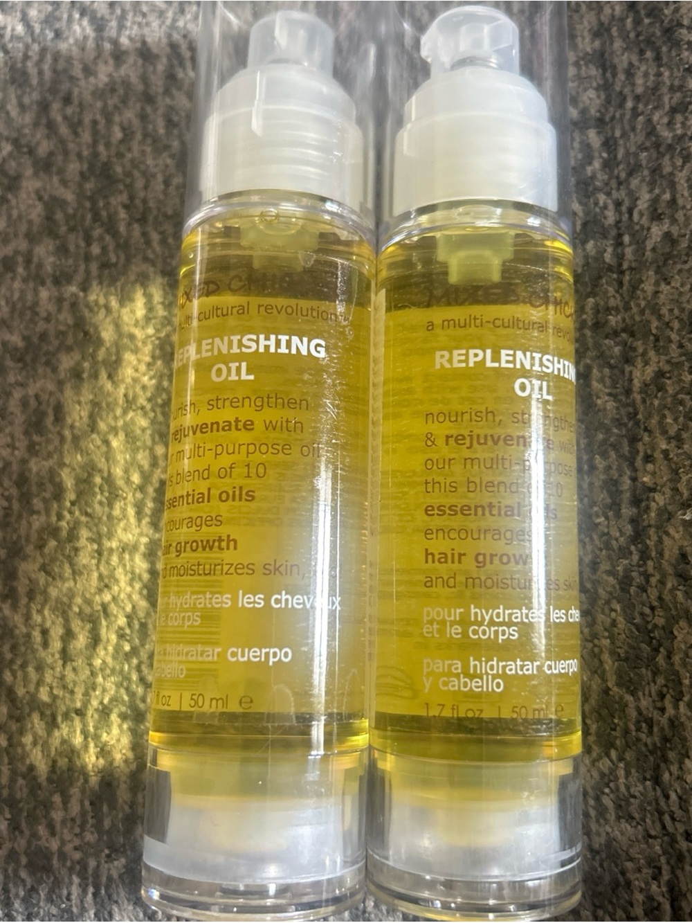2 Bottles Mixed Chicks Replenishing Oil 1.7 oz each NEW!